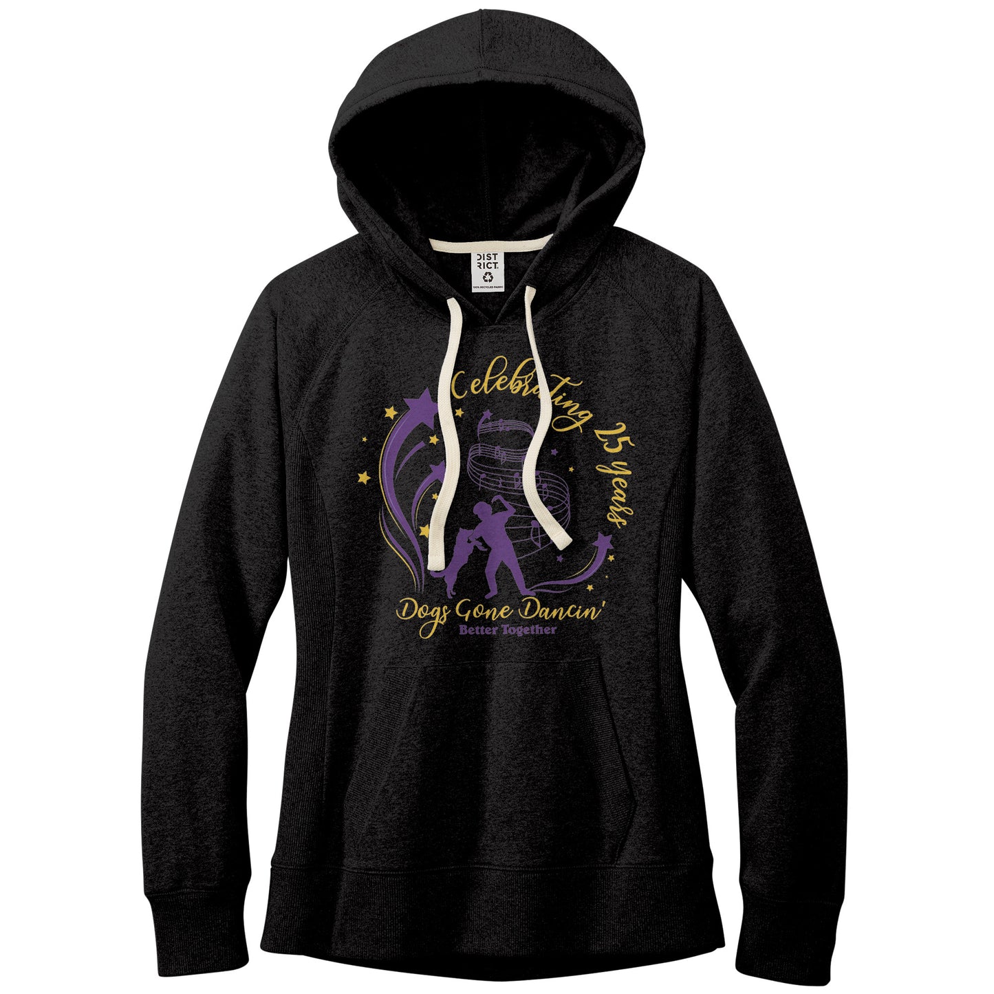 Dogs Gone Dancin'-District Re-Fleece Purple