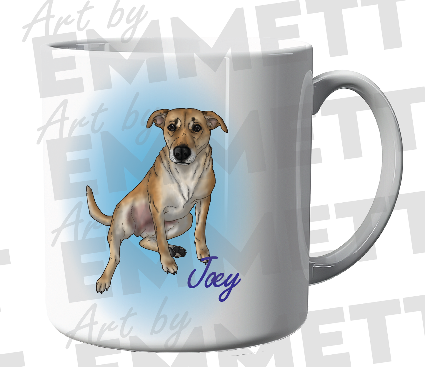 CUSTOM PET PORTRAIT - HAND DRAWN BY EMMETT