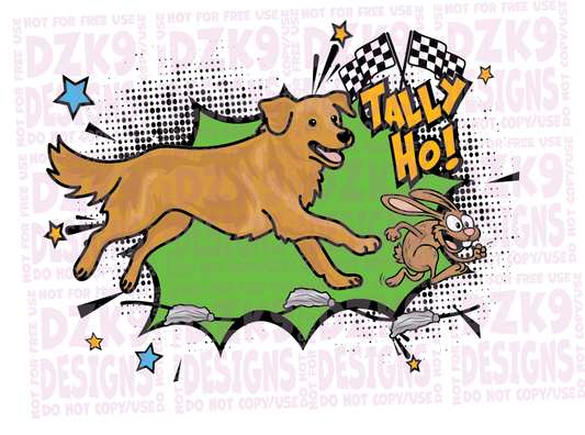 GOLDEN RETRIEVER COMIC FAST CAT- CARTOON SHIRTS & MORE!
