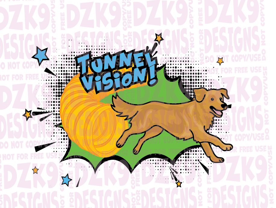 GOLDEN RETRIEVER AGILITY - CARTOON SHIRTS & MORE!