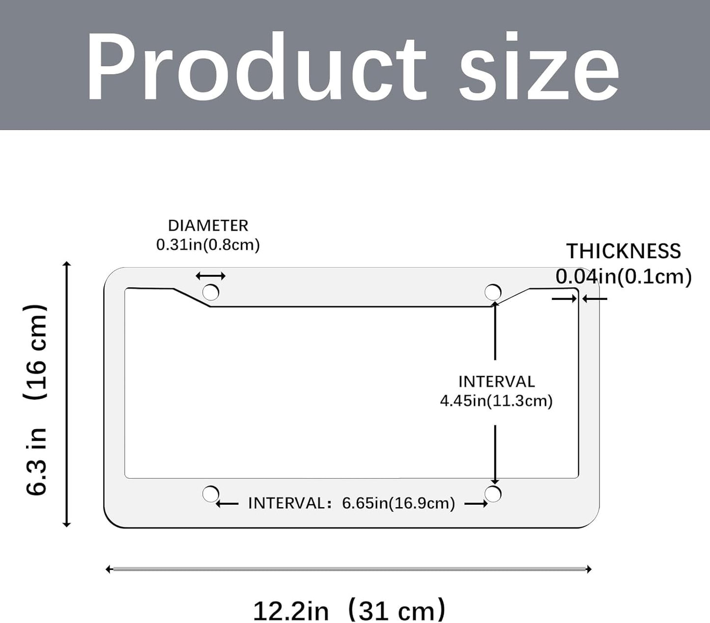 Custom License Plate Frame