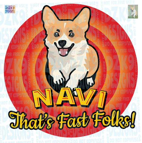 Thats fast folks! Custom Dog Cartoon *