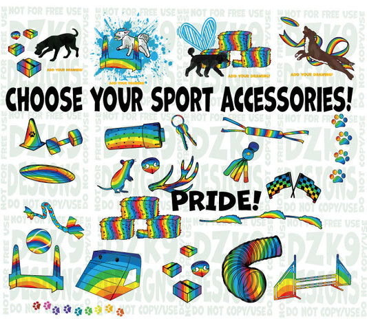 DOG SPORTS - HAPPY PRIDE! Custom!