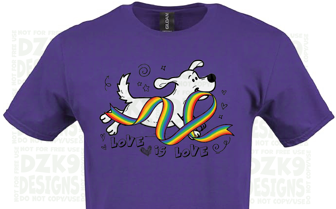 LOVE IS LOVE - DOG PRIDE SHIRT & HOODIE