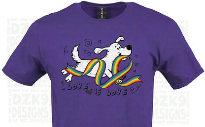 LOVE IS LOVE - DOG PRIDE SHIRT & HOODIE