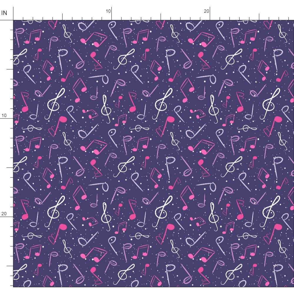 MUSIC NOTES FABRIC