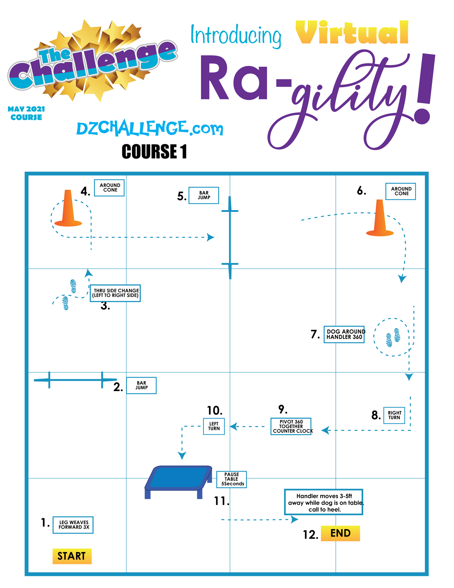 DZK9 CHALLENGE: RA-GILITY  RALLY AND AGILITY CROSS FUN!