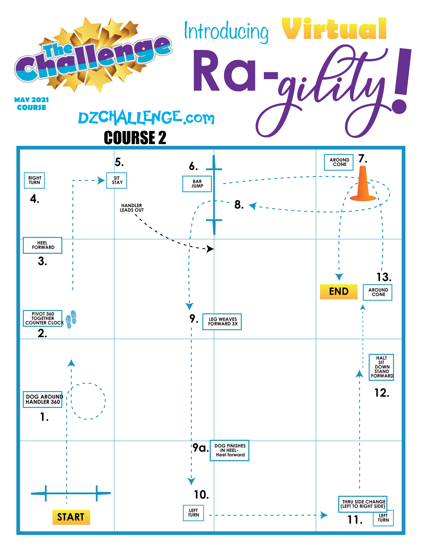 DZK9 CHALLENGE: RA-GILITY  RALLY AND AGILITY CROSS FUN!