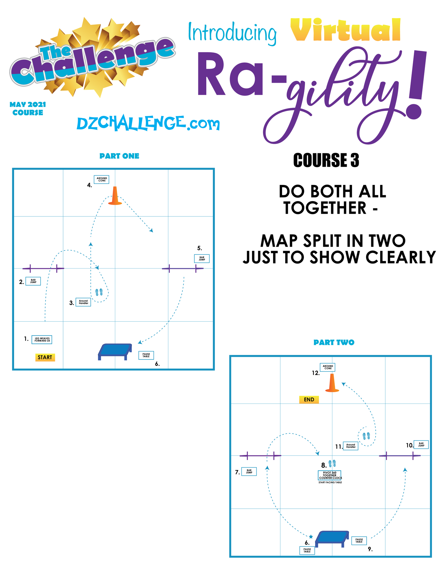 DZK9 CHALLENGE: RA-GILITY  RALLY AND AGILITY CROSS FUN!