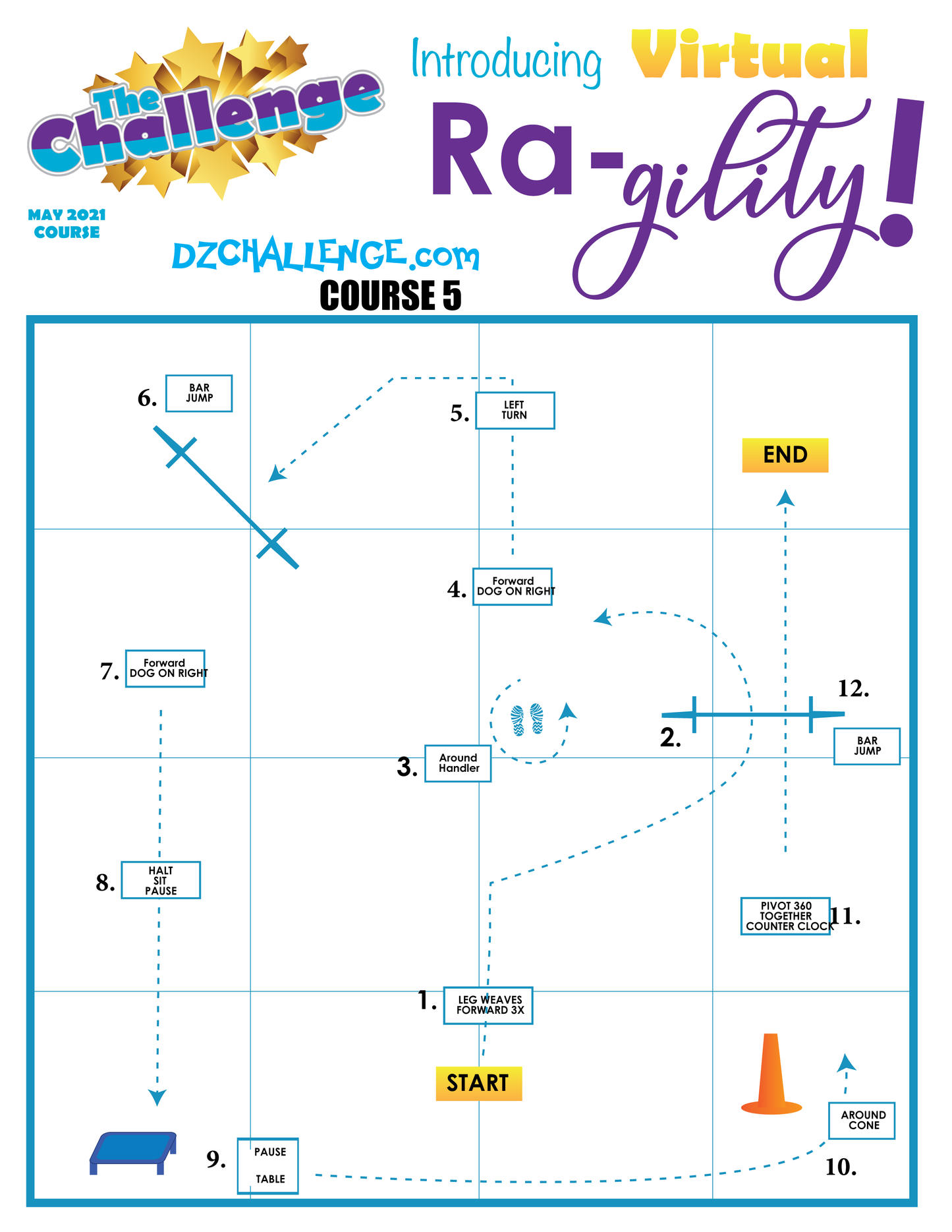 DZK9 CHALLENGE: RA-GILITY  RALLY AND AGILITY CROSS FUN!