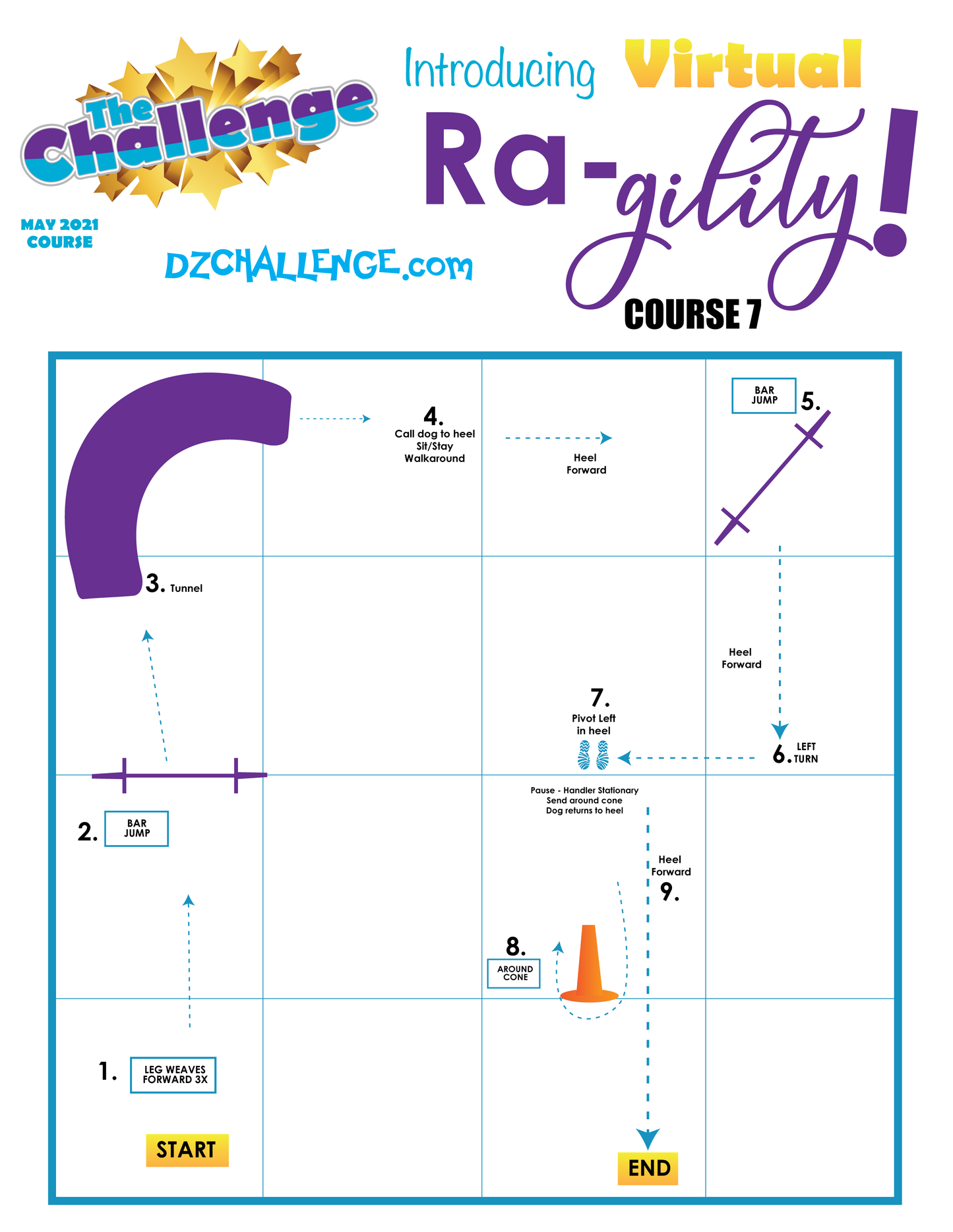 DZK9 CHALLENGE: RA-GILITY  RALLY AND AGILITY CROSS FUN!