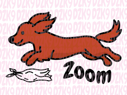 Cute DOXIE - Zoom Fast Cat  - SHIRTS & MORE!