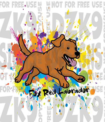 Fox Red Labrador Cartoon- TeeShirts & More!