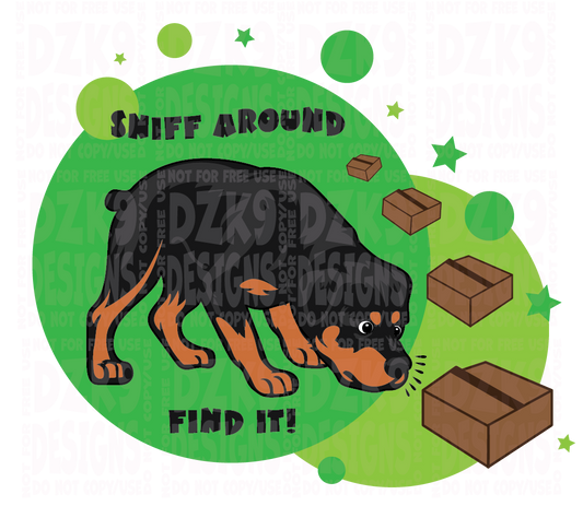 NOSEWORK (ROTTWEILER CARTOON)