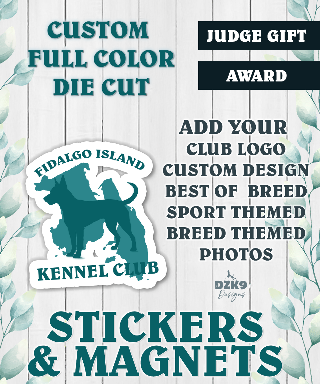 CUSTOM STICKERS & MAGNETS – DZK9 Designs