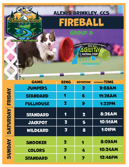 CPE Nationals - Custom Schedule