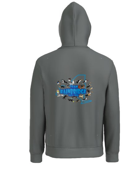 NEW YORK DISC DOGS - ZIP UP HOODIE -   Asphalt