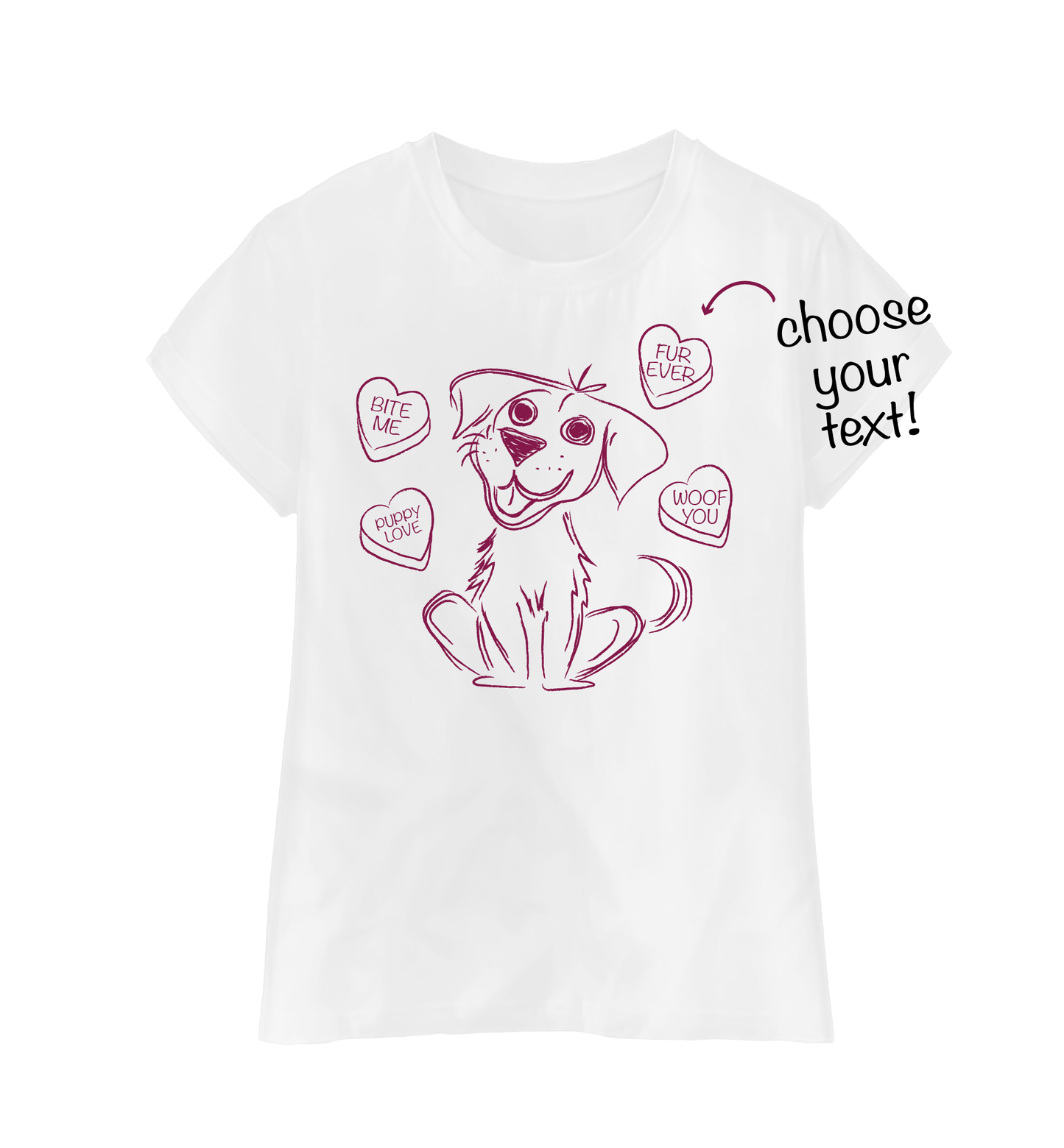 PUPPY LOVE - VALENTINES TEE OR HOODIE!