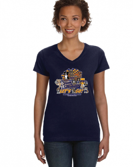 TEAM MICHIGAN 2026  T-Shirt  LADIES VNECK