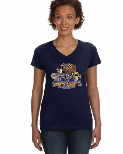 TEAM MICHIGAN 2026  T-Shirt  LADIES VNECK