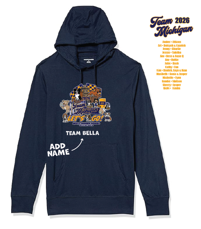 TEAM MICHIGAN 2026 T-SHIRT HOODIE