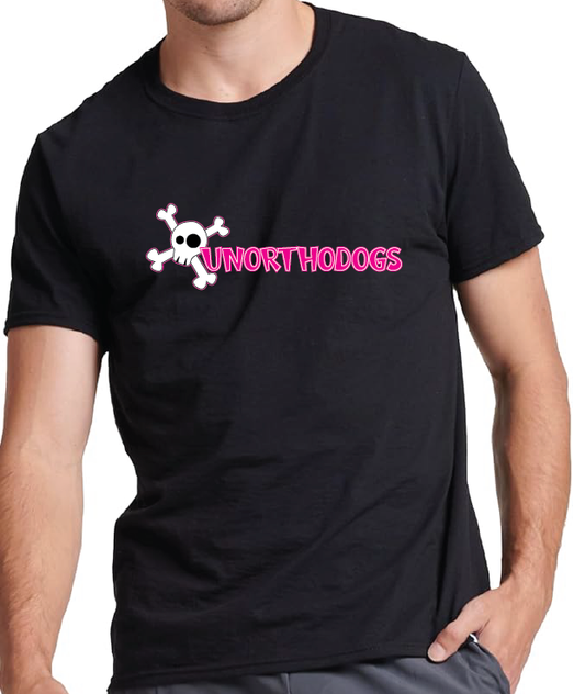 UNORTHODOGS BLACK MENS TEE