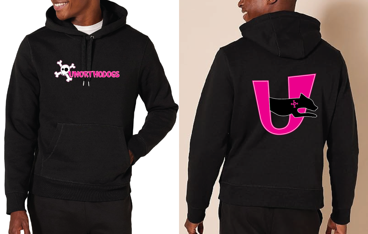 UNORTHODOGS BLACK HOODIE