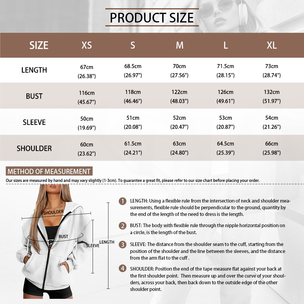 MISSION UPROAR Ladies Loose Zipper Sweatshirt