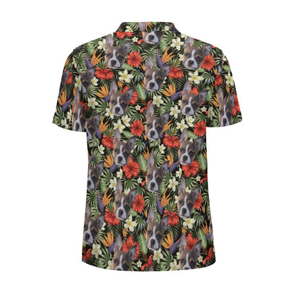 HAWAIIAN STYLE FACE Straight Down Golf Shirt
