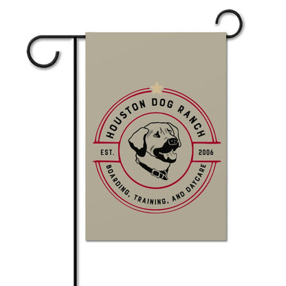 HOUSTON DOG RANCH  Garden Flag (2 Pics on 2 Sides)-12"x18"