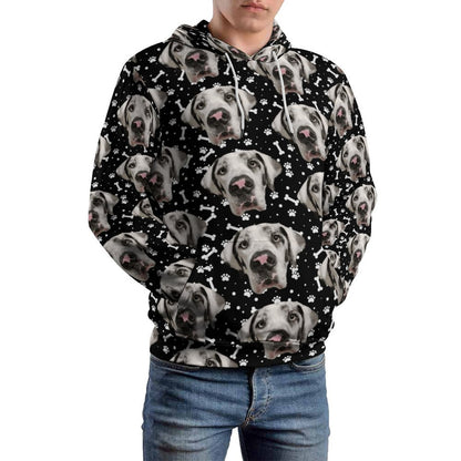 FACE w PAWS-n-BONES Hoodie