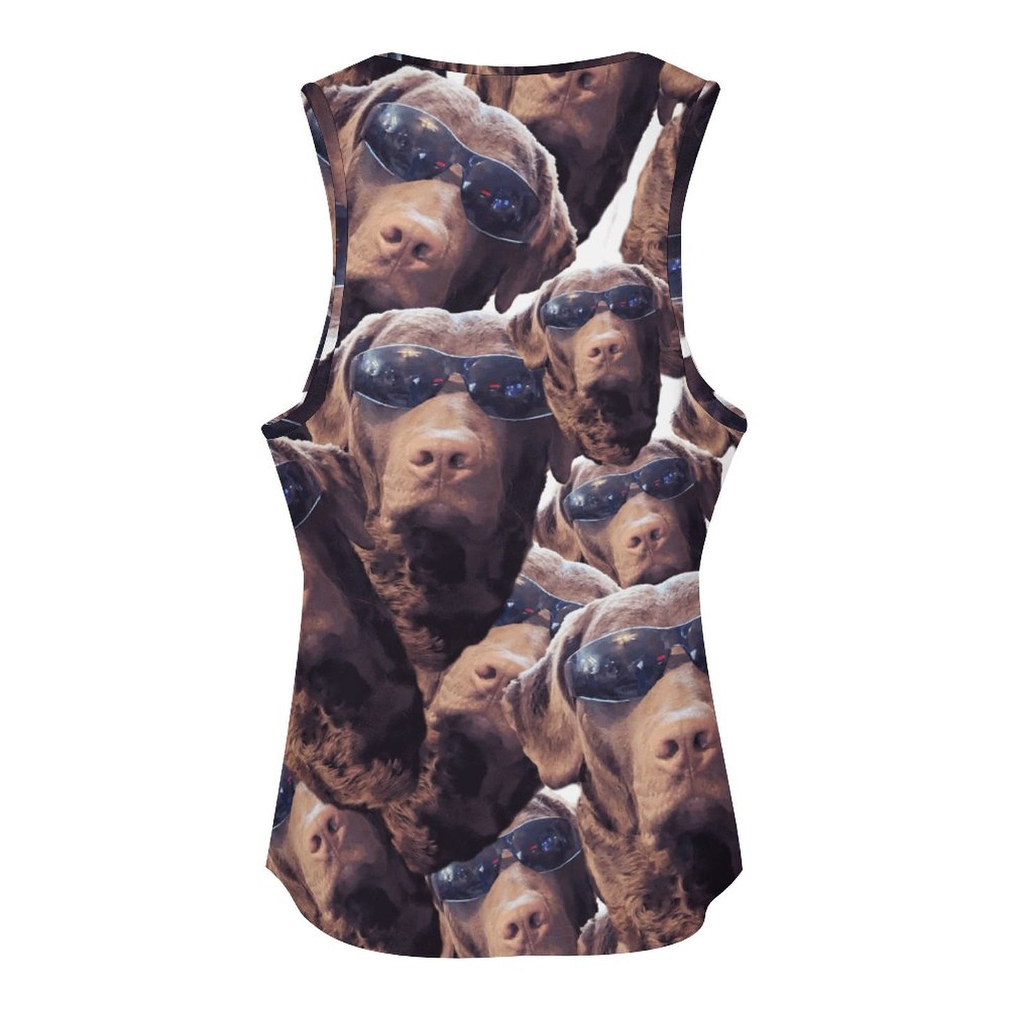 FOXY LADY _ LAB _ COLLAGE FACE DESIGN -Women's Tank Top