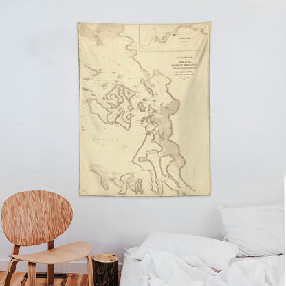 Wall Art with Vertical Tapestry