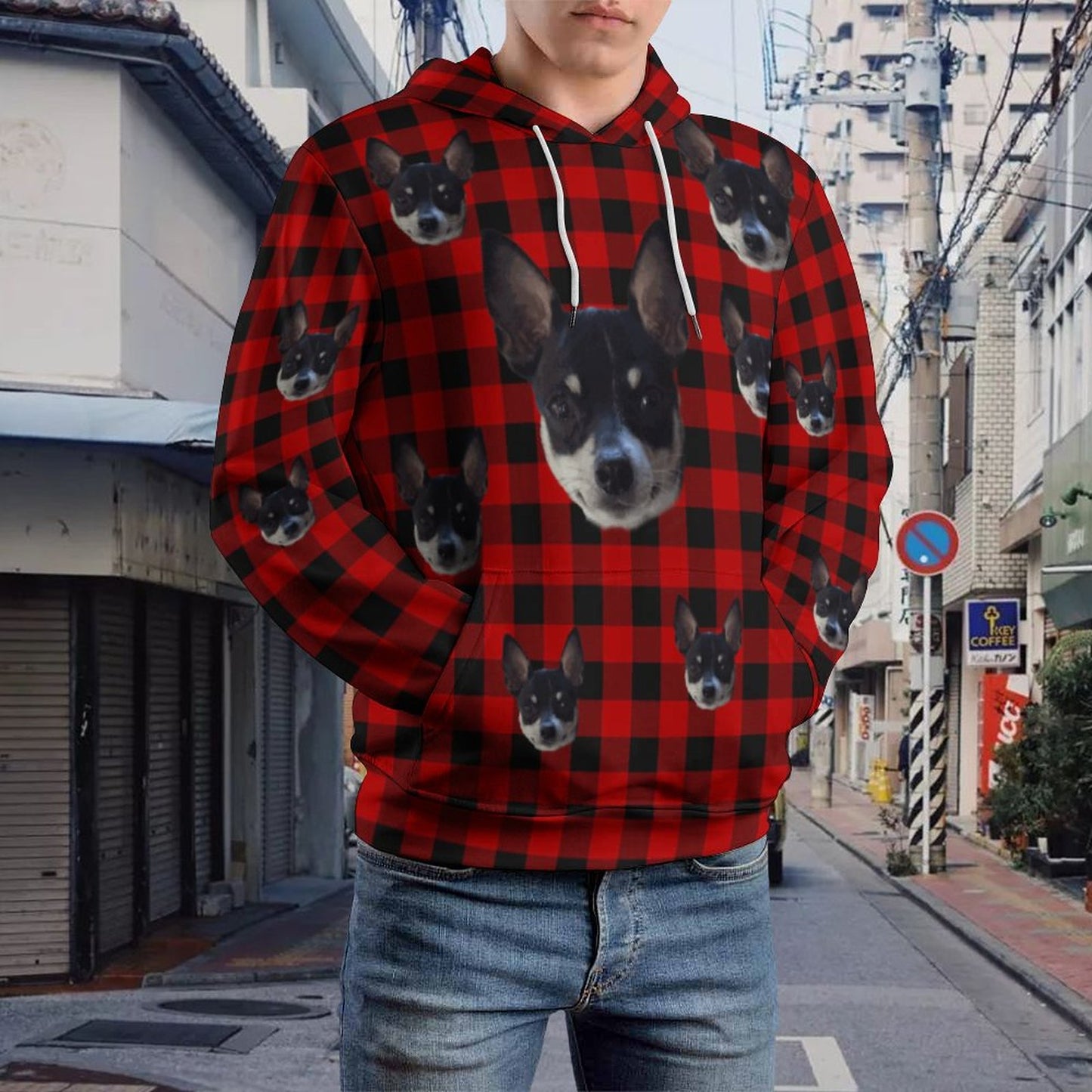 Custom Hoodie FACE PATTERN