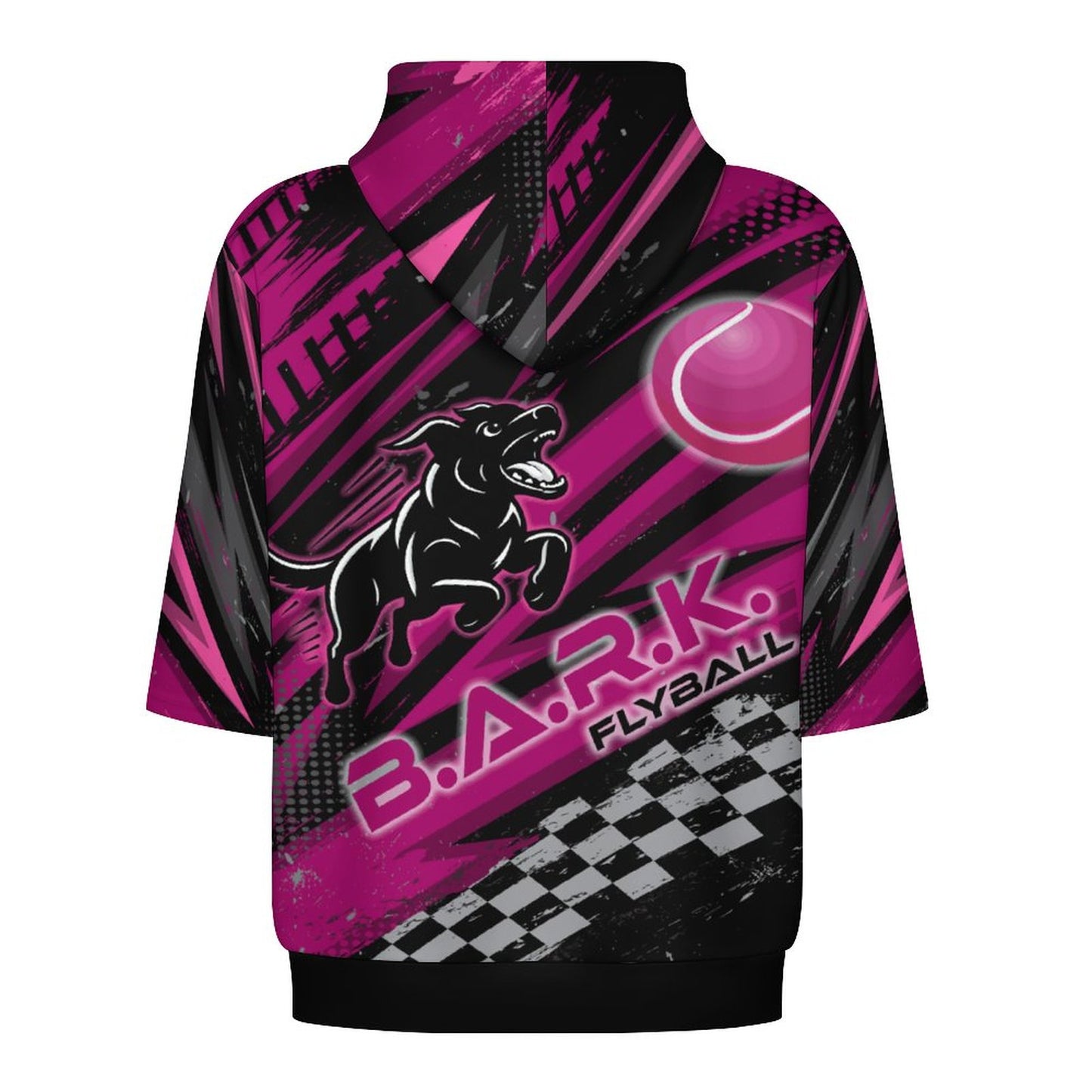 BARK FLYBALL Half Sleeve Hoodie