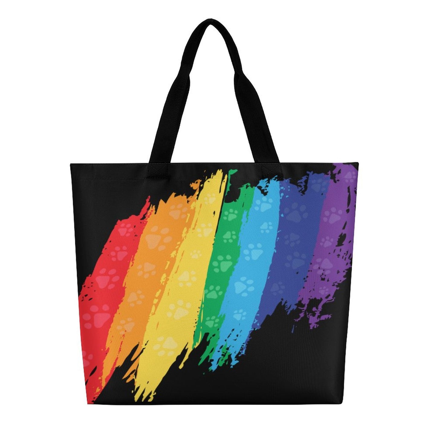 RAINBOW PAWS Large  Shopping Bag