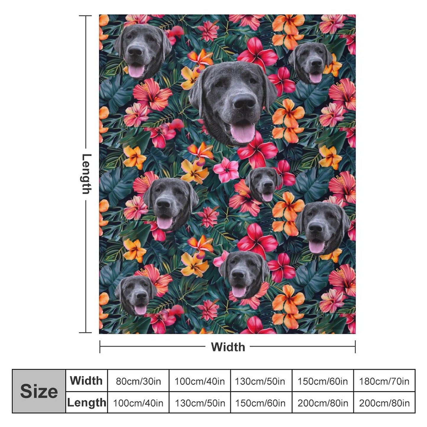 CUSTOM Blanket-40"x50" (Dual-sided Printing)