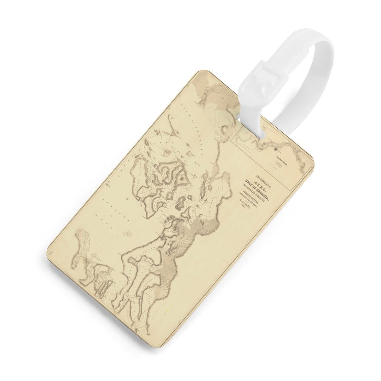 Full-Printed Luggage Tag with Black Hanging Loop