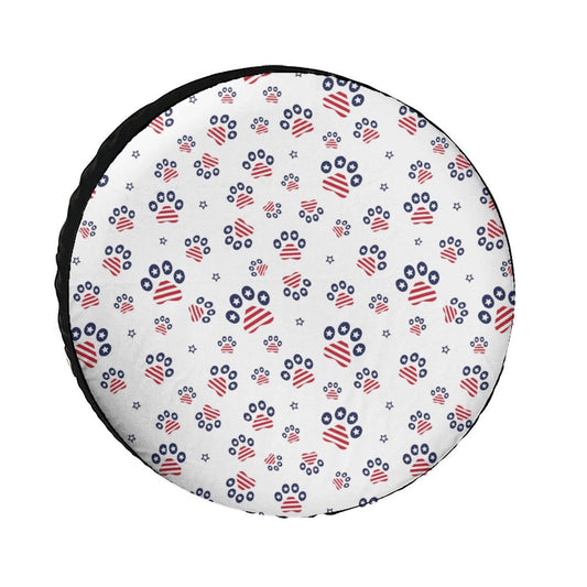 PATRIOTIC - PAWS-N-STARS Oxford Cloth Tire Cover