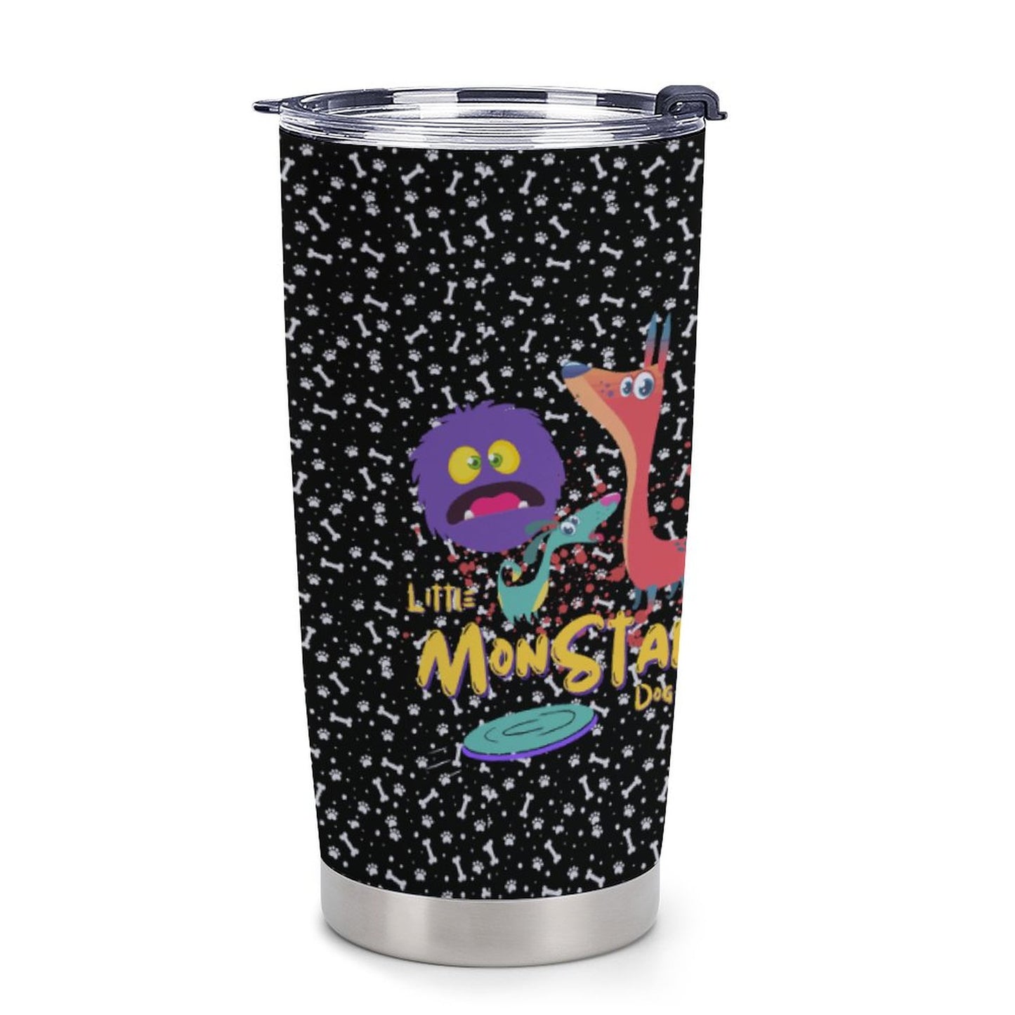 LITTLE MONSTERS Car Travel Coffee Mug with Lid (All-Over Printing)