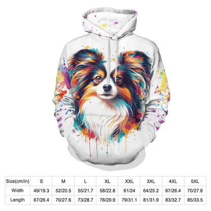 PAPILLON PAINT SPLATTER Hoodie with Double-layer Cap (All-Over Printing)