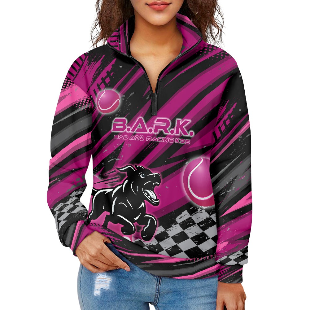 Women's long sleeve zipper sweatshirt
