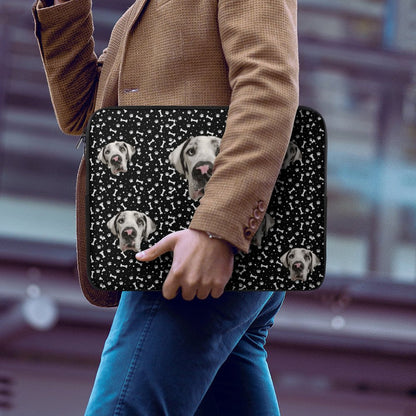 FACE w PAWS-n-BONES Laptop Case