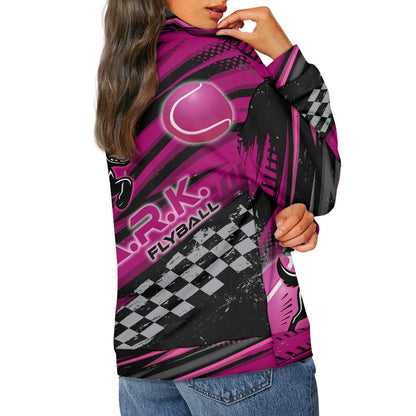 Women's long sleeve zipper sweatshirt