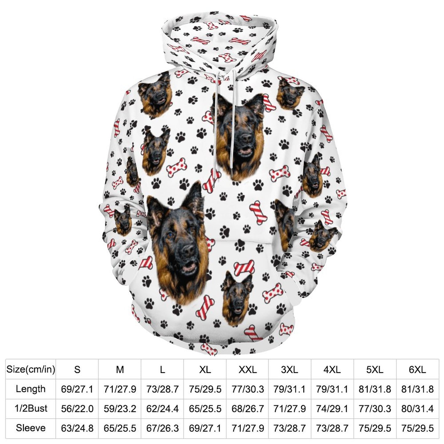 Custom Hoodie FACE PATTERN