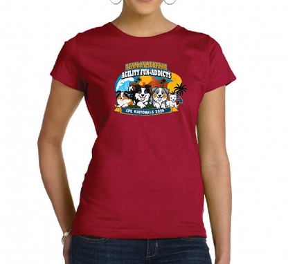 AGILITY FUN ADDICTS - Women's Fine Jersey T-Shirt