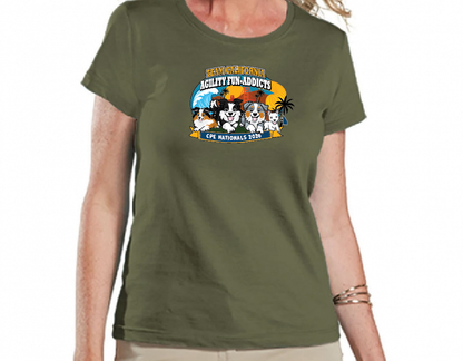 AGILITY FUN ADDICTS - Women's Fine Jersey T-Shirt