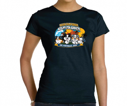 AGILITY FUN ADDICTS - Women's Fine Jersey T-Shirt