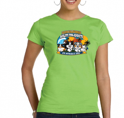AGILITY FUN ADDICTS - Women's Fine Jersey T-Shirt