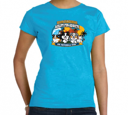 AGILITY FUN ADDICTS - Women's Fine Jersey T-Shirt